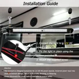 12V LED Markisenleuchte Wohnmobil Wohnwagen Außenleuchte Vorzeltbeleuchtung IP66 – Bild 6