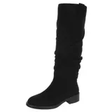 Damen Stiefel mit Reißverschluss und Reißverschluss Ital-Design 4499 in Schwarz – Bild 7