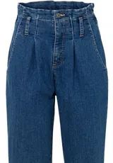 Damen Strech Jeans Mom blue denim High Waist Saum Umschlag Gr. 36 - 52 neu 72346 – Bild 3