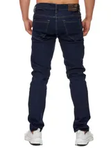 TAZZIO Jeans Slim Fit Herren Jeanshose Stretch Designer Hose Denim Dunkelblau – Bild 3