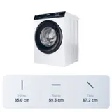 Haier Waschmaschine 9kg A Inverter Motor 1400 U/min Dampf leise 67dB Frontlader – Bild 7