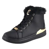 Damen Stiefeletten Winter Sneaker High Warm Gefütterte Freizeit Schuhe Boots – Bild 1