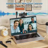 Webcam mit Mikrofon USB Full HD 1080p 30fps Webkamera 360°Drehung für PC, Laptop – Bild 4