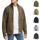 Indicode Herren Strickjacke INFilion-Cardigan Strick Reißverschluss Stehkragen – Bild 7