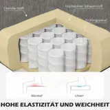 HOMCOM Ecksofa, Eck-Couch mit umkehrbarer Chaiselongue, Chenille-Optik, Braun – Bild 6