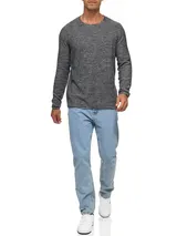 Indicode Herren Strickpullover Loakim-Herrenpullover meliert Männer Strick Pulli – Bild 5