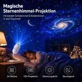 5D Galaxy Projektor 12/24in 1 USB Sternenhimmel Nachtlicht mit 24 Filmen 360° DE – Bild 4
