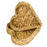 HMF Geschenkkorb leer Aufbewahrungskorb Wasserhyazinthe Flechtkorb div. Formen – Bild 1