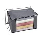 6x 90L Aufbewahrungstasche Aufbewahrungsbox mit Deckel, Groß Kleideraufbewahrung – Bild 3