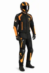 Motorradkombi Herren Textil 2 Teiler mit ProtektorenmRobuste Motorradbekleidung – Bild 1