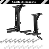 Movit® Klimmzugstange Deckenmontage Klimmzug Stange Station Pull Up Bar 350 kg – Bild 4