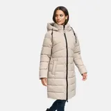 Marikoo Damen Herbst Winter Steppmantel Parka Jacke lang warm gefüttert N075 – Bild 3