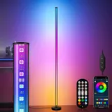 LED Stehleuchte RGB Dimmbar Farbig Stehlampe Lichtsäule Standleuchte Dimmbar DHL – Bild 11