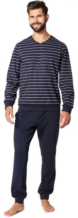 Ladeheid Herren Schlafanzug SET Langarm Baumwolle Pyjama Nachtwäsche S-3XL – Bild 2