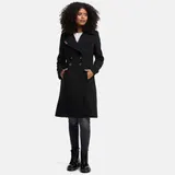 Navahoo Damen Mantel Trenchcoat Wintermantel Übergangs Jacke Parka Lang B661 – Bild 2