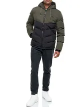 Indicode Herren Winterjacke INAgiotis-Herrenjacke Steppjacke Kapuze Jacke Männer – Bild 6