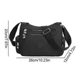 Damen Handtasche Umhängetasche Crossbag schwarz Crossbody Bag Schultertasche DE – Bild 9