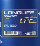 MN Longlife 504/507 5W-30 10 Liter – Bild 2