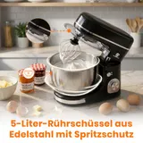 8-in-1 Profi Küchenmaschine Rührmaschine Teigmaschine Mixer Rutschfeste Füße 5L – Bild 7