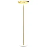 Stehlampe LED Wohnzimmer Dimmbar Stehleuchte mit 3 Lichtfarben, Fußschalter – Bild 1