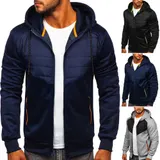 Steppjacke Sweatjacke Übergangsjacke Sportjacke Sport Classic Herren BOLF Kapuze – Bild 2