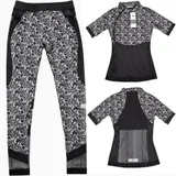 Adidas Stella McCartney Damen Sport Shirt Leggings Hose "Set" Gym Blumen schwarz – Bild 23