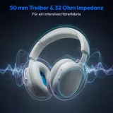 MEDION LIFE HX1 Plus Over Ear Kopfhörer Bluetooth ANC Wireless monochrome – Bild 6