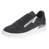 Damen Sneaker Halbschuhe Sportschuhe Freizeitschuhe Schnürschuhe Weiß Blau 36 38 – Bild 1