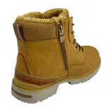 Damen Stiefeletten Worker Boots Gefüttert Winterboots Stiefel Profilsohle 73767 – Bild 3
