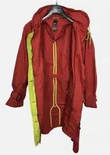 KHUJO Damen Übergangsjacke Mantel Jacke Frühling mit Gürtel Modell:Frühling, Rot – Bild 6
