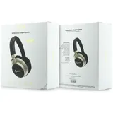 Guess Bluetooth 5.4 Wireless Headset ENC On-Ear 4G Gold Script Metal black – Bild 6