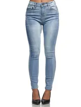 Tazzio Jeans Damen High Waist Skinny Fit Jeanshose Stretch Denim Hose – Bild 1