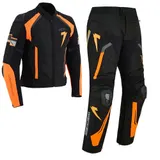 Motorradkombi Herren Textil 2 Teiler mit ProtektorenmRobuste Motorradbekleidung – Bild 8