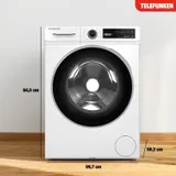 Telefunken Waschmaschine 10kg Frontlader 1400 U/Min. EEK A Dampffunktion 10 kg – Bild 6