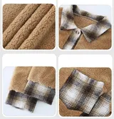 Damen Warme Plüsch Kapuzen Mantel Teddyfell Coat Fleecejacken Winterjacke DE – Bild 6