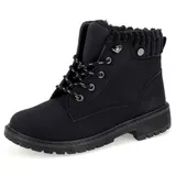 Neu Kinderschuhe Stiefeletten Boots Stiefel Winterschuhe Gefüttert Schwarz 66192 – Bild 1