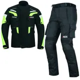 Herren Motorradkombi Textil Jacke+Hose Mit Protektoren Motorradbekleidung Neu – Bild 1