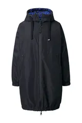 Laurasøn Damen Funktionsmantel zum Wenden oversized Kapuze 2 Wege Zipper 840902 – Bild 9