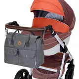 LCP Große Wickeltasche Baby Kinderwagentasche Windeltasche Henkel + Schultergurt – Bild 9