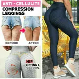Damen Anti Cellulite Leggings Push Up Sporthose Fitness Gym Yoga Stretch Leggins – Bild 10