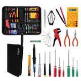 Elektro Werkzeug Set Schraubenzieher Lötkolben Multimeter Zangen Elektronikset – Bild 1