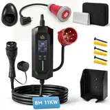 Mobile Wallbox 11kW 8m Typ 2 6–16 A 3-Phasig Ladekabel CEE 16A auf Typ 2 – Bild 1