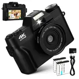 4K 75MP 16X Digitalkamera Autofokus Digitalzoom Kamera 180 Klappdisplay Geschenk – Bild 3