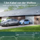 dé Typ 2 Wallbox 11kW mit APP und RFID, 6-16A 3-Phasen EV-Ladegerät 400V 7.5m – Bild 9