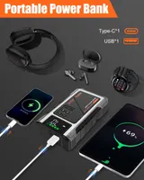 Eigotrav 12000mAh 12V Starthilfe Ladegerät Booster Power-Bank mit Luftkompressor – Bild 8