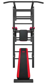 Turnwand Sprossenwand Klimmzugstange Bauchtrainer Dip Bar Sit-Up-Bank bis 150 kg – Bild 7