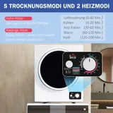 HOMCOM Mini Wäschetrockner 4 kg mit 4 Programme bis zu 65℃ 850W für Kleidung – Bild 5