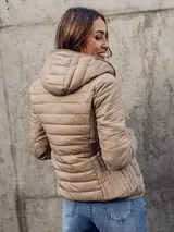 Steppjacke Jacke Übergangsjacke Sportjacke Kapuze Classic Damen BOLF Unifarben  – Bild 2