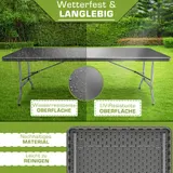 tillvex® Gartentisch 220 cm Buffettisch klappbar Klapptisch Campingtisch Garten – Bild 8