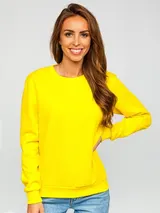 Sweatshirt Langarmshirt Pullover Pulli Unifarben Classic Sport Damen BOLF Basic – Bild 1